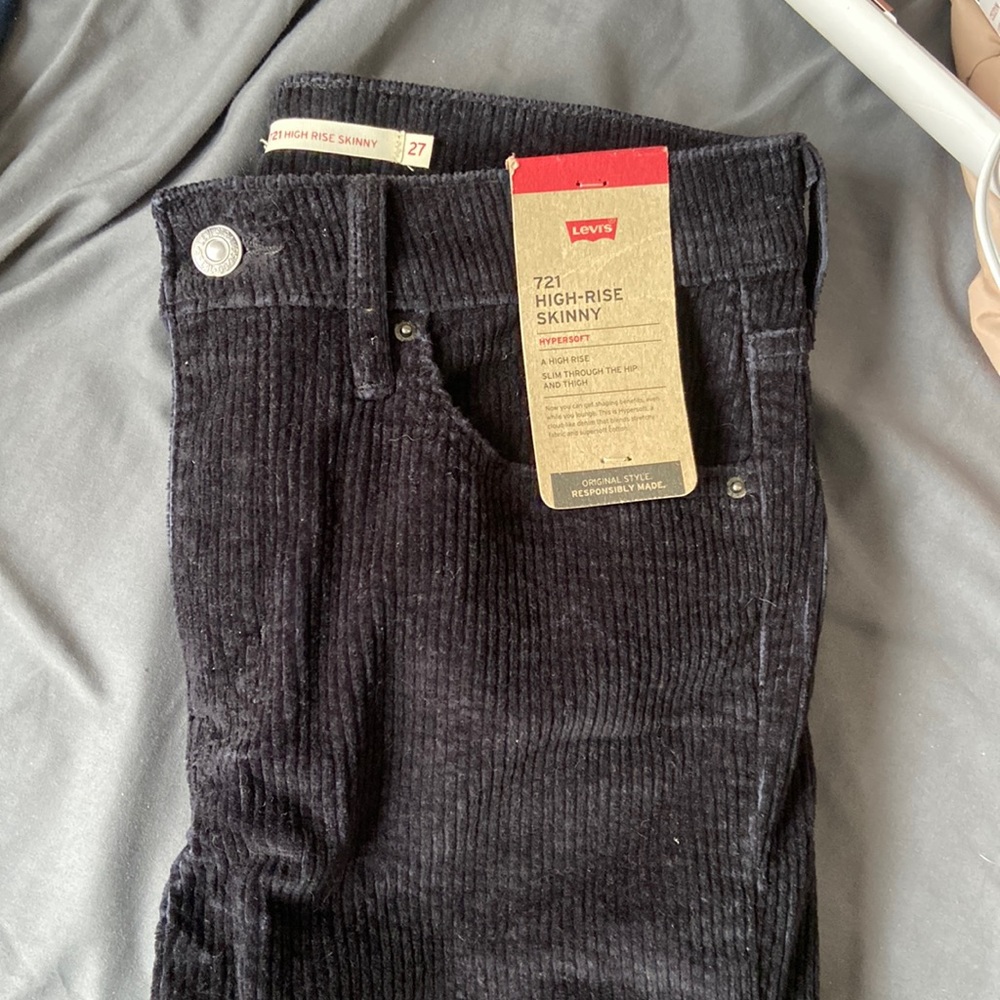 Brand new black corduroy Levi’s